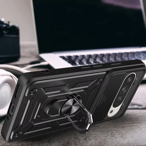 Techsuit - CamShield ütésálló tok - Google Pixel 9 / 9 Pro - Fekete