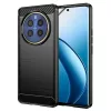 Techsuit - Carbon szilikon tok - Realme 12 Pro / 12 Pro+ - Fekete