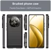 Techsuit - Carbon szilikon tok - Realme 12 Pro / 12 Pro+ - Fekete