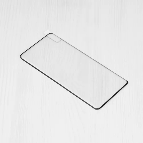 Techsuit - 111D Full Cover / Full Glue üvegfólia / 3D kerekített szélű kijelzőhöz - Realme 12 Pro / 12 Pro+ - Fekete széllel