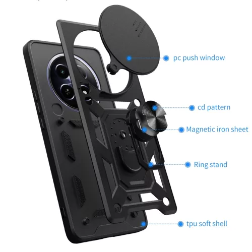 Techsuit - CamShield ütésálló tok - Xiaomi 14 Ultra - Fekete