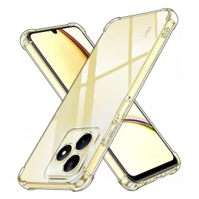   Techsuit - Shockproof Átlátszó Ütésálló Szilikon tok - Realme C51 / Note 50 - Átlátszó