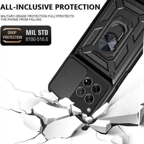 Techsuit - CamShield ütésálló tok - OnePlus 12R - Fekete