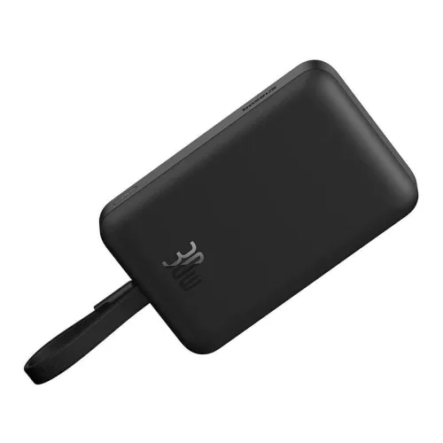 Baseus - Power Bank Mágneses Mini (P1002210B113-00) - MagSafe, 2x USB-C, Lightning, 30W, Gyorstöltés, 10000mAh - Fekete