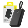 Baseus - Power Bank Mágneses Mini (P1002210B113-00) - MagSafe, 2x USB-C, Lightning, 30W, Gyorstöltés, 10000mAh - Fekete