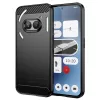Techsuit - Carbon szilikon tok - Nothing Phone (2a) / (2a) Plus - Fekete