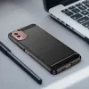 Techsuit - Carbon szilikon tok - Nokia C32 - Fekete