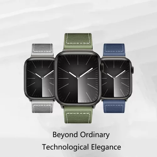 Techsuit - Watchband 22mm (W051) - Huawei Watch GT 2 (46mm)/GT 2 Pro/GT 3 Pro (46mm)/Ultimate, Xiaomi Watch S1 - Black