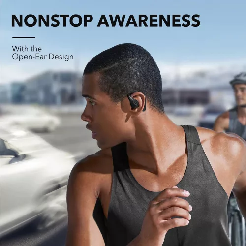 Anker - Vezeték nélküli fülhallgató SoundCore AeroFit Pro (A3871G11) - Sporthoz, Bluetooth, Vízálló - Fekete