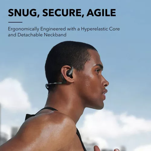 Anker - Vezeték nélküli fülhallgató SoundCore AeroFit Pro (A3871G11) - Sporthoz, Bluetooth, Vízálló - Fekete