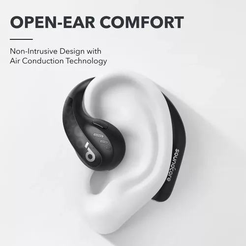 Anker - Vezeték nélküli fülhallgató SoundCore AeroFit Pro (A3871G11) - Sporthoz, Bluetooth, Vízálló - Fekete
