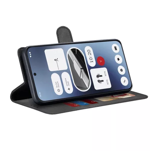 Techsuit - Diary Book kinyitható tok - Nothing Phone (2a) / (2a) Plus - Fekete