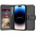 Techsuit - Diary Book kinyitható tok - iPhone 14 Pro - Fekete