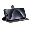 Techsuit - Diary Book kinyitható tok - iPhone 15 Pro - Fekete