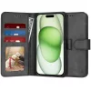 Techsuit - Diary Book kinyitható tok - iPhone 15 Plus - Fekete