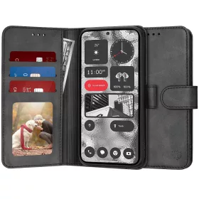   Techsuit - Diary Book kinyitható tok - Nothing Phone (2) - Fekete
