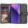 Techsuit - Diary Book kinyitható tok - Xiaomi Redmi Note 13 Pro+ 5G - Fekete