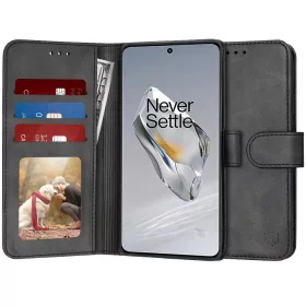 Techsuit - Diary Book kinyitható tok - OnePlus 12 - Fekete