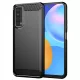 Techsuit - Carbon szilikon tok - Huawei P Smart 2021 - Fekete