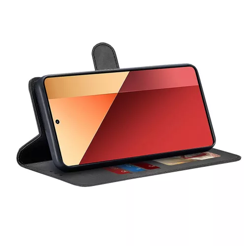 Techsuit - Diary Book kinyitható tok - Xiaomi Redmi Note 13 Pro 4G / Poco M6 Pro 4G - Fekete