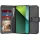 Techsuit - Diary Book kinyitható tok - Xiaomi Redmi Note 13 Pro 5G / Poco X6 - Fekete