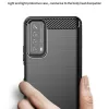 Techsuit - Carbon szilikon tok - Huawei P Smart 2021 - Fekete