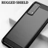 Techsuit - Carbon szilikon tok - Huawei P Smart 2021 - Fekete
