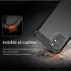 TechSuit - Carbon szilikon tok - OnePlus 8T - Fekete