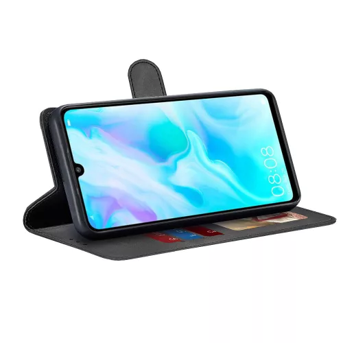 Techsuit - Diary Book kinyitható tok -  Huawei P30 Lite / P30 Lite New Edition - Fekete