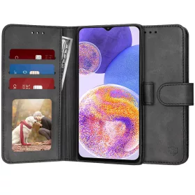   Techsuit - Diary Book kinyitható tok - Samsung Galaxy A23 4G / A23 5G - Fekete