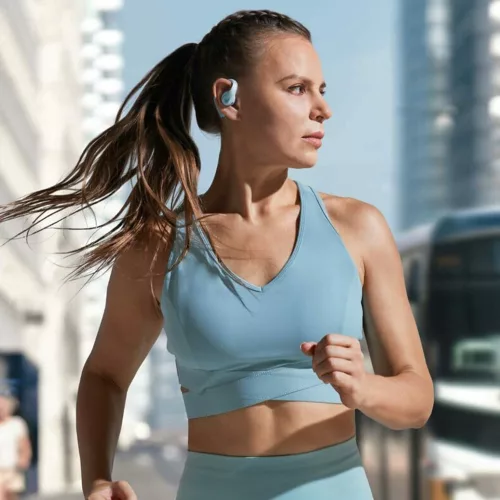 Anker - Vezeték nélküli fülhallgató SoundCore AeroFit Pro (A3871G61) - Sporthoz, Bluetooth, Vízálló - Kék