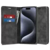 Techsuit - Confy Cover kinyitható tok - iPhone 15 Pro - Fekete
