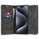 Techsuit - Confy Cover kinyitható tok - iPhone 15 Pro - Fekete