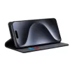 Techsuit - Confy Cover kinyitható tok - iPhone 15 Pro - Fekete