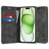Techsuit - Confy Cover kinyitható tok - iPhone 15 Plus - Fekete