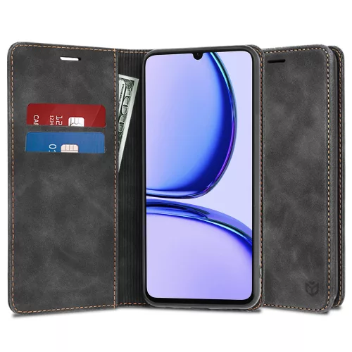 Techsuit - Confy Cover kinyitható tok - Realme C53 - Fekete