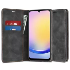   Techsuit - Confy Cover kinyitható tok - Samsung Galaxy A25 5G - Fekete