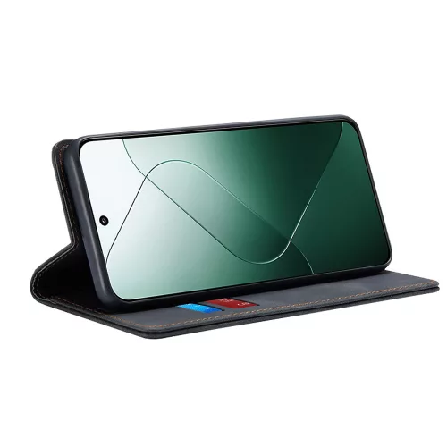 Techsuit - Confy Cover kinyitható tok - Xiaomi 14 - Fekete