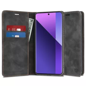   Techsuit - Confy Cover kinyitható tok - Xiaomi Redmi Note 13 Pro+ 5G - Fekete