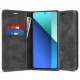 Techsuit - Confy Cover kinyitható tok - Xiaomi Redmi Note 13 4G - Fekete