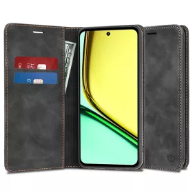   Techsuit - Confy Cover kinyitható tok - Realme C67 4G - Fekete