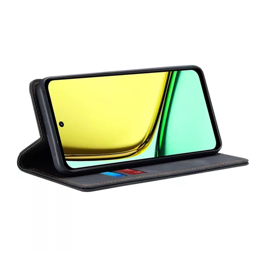 Techsuit - Confy Cover kinyitható tok - Realme C67 4G - Fekete