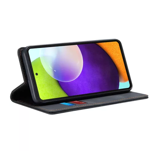 Techsuit - Confy Cover kinyitható tok - Samsung Galaxy A52 4G / A52 5G / A52s 5G - Fekete
