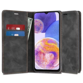   Techsuit - Confy Cover kinyitható tok - Samsung Galaxy A23 4G / A23 5G - Fekete