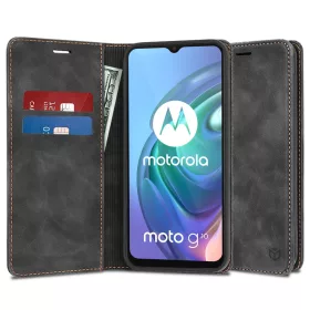   Techsuit - Confy Cover kinyitható tok - Motorola Moto G10 / Moto G20 / Moto G30 - Fekete