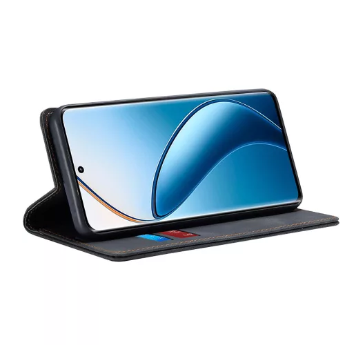 Techsuit - Confy Cover kinyitható tok - Realme 12 Pro / 12 Pro+ - Fekete