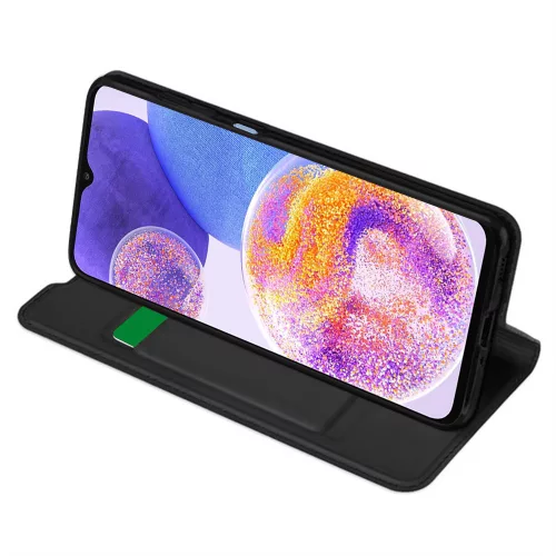 Techsuit - Magskin Book kinyitható tok - Samsung Galaxy A23 4G / A23 5G - Fekete