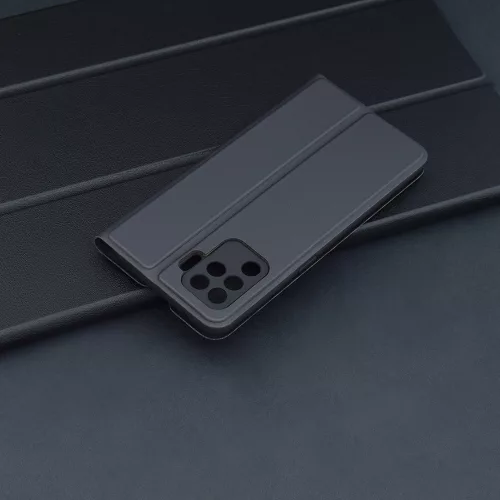 Techsuit - Magskin Book kinyitható tok - Oppo Reno5 Lite / Oppo A94 4G - Fekete