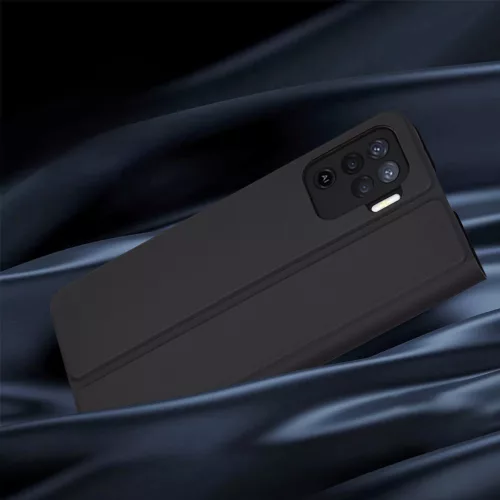 Techsuit - Magskin Book kinyitható tok - Oppo Reno5 Lite / Oppo A94 4G - Fekete