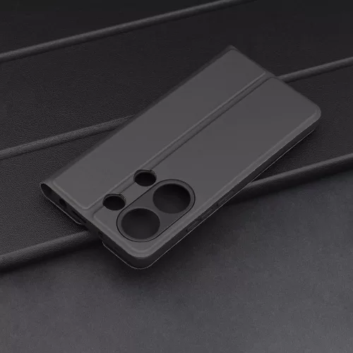 Techsuit - Magskin Book kinyitható tok - Xiaomi Redmi Note 13 Pro 4G / Poco M6 Pro 4G - Fekete